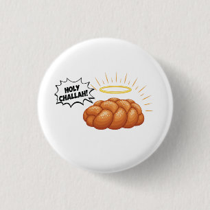 Jüdisches Brot der Heiligen Challah Hanukkah Button
