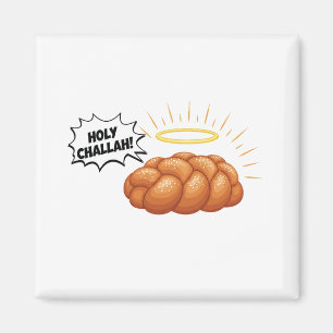 Jüdisches Brot der Heiligen Challah Hanukkah Magnet