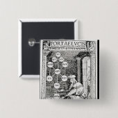 Jüdisches cabbalist, das ein sephiroth hält button (Vorne & Hinten)