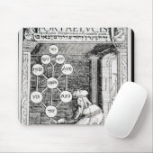 Jüdisches cabbalist, das ein sephiroth hält mousepad (Mit Mouse)