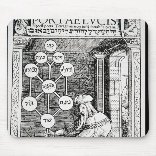 Jüdisches cabbalist, das ein sephiroth hält mousepad (Vorne)