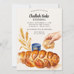 Jüdisches Challah-Backevent-Einladung Einladung