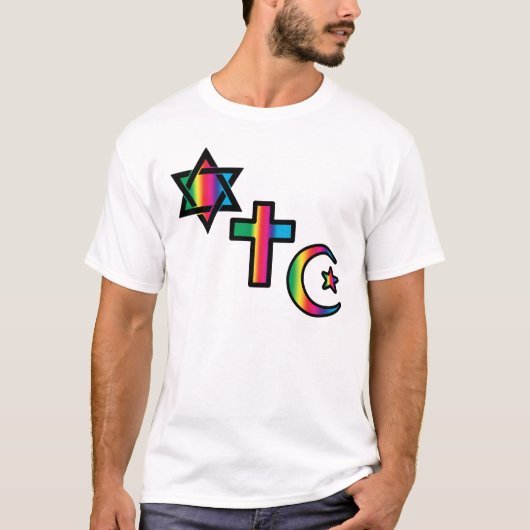Jüdisches - christlich - islamisches T-Shirt (Vorderseite)