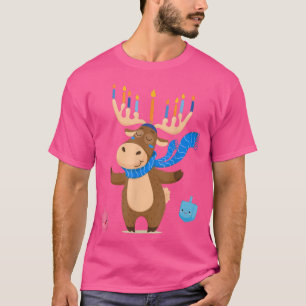 Jüdisches Elch Funny Hanukkah Elbe Girl Frauen Paj T-Shirt