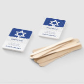 Jüdisches Event-Bar unter israelischer Flagge (Bat Fächer (Non-assembled)