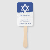 Jüdisches Event-Bar unter israelischer Flagge (Bat Fächer (Vorderseite)