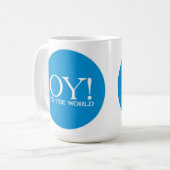 Jüdisches Fahrwerk. Tasse - Oy! zur Welt (Vorderseite Links)
