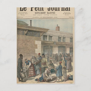 jüdisches Flüchtlingslager Postkarte