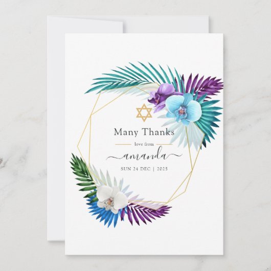 Jüdisches Foto Dankeskarte (Vorderseite)