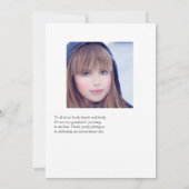 Jüdisches Foto Dankeskarte (Rückseite)