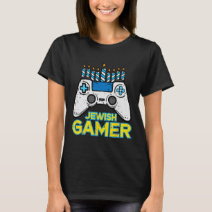 Jüdisches Gamer Chanukah Videospiel Men Boys Kids  T-Shirt