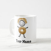 Jüdisches Geschenk - Bagel-KindCoffe Tasse (Vorderseite Links)