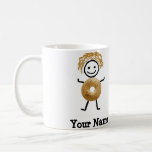 Jüdisches Geschenk - Bagel-KindCoffe Tasse<br><div class="desc">Niedlichste Bagel-Kinderkaffee-Tasse. Niedliches jüdisches Geschenk. Addieren Sie Ihren Namen und personifizieren Sie ihn.</div>