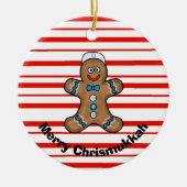 Jüdisches Gingerbread Man Chrismukkah Ornament (Vorne)