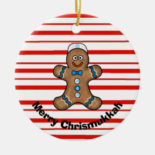 Jüdisches Gingerbread Man Chrismukkah Ornament