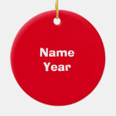 Jüdisches Gingerbread Man Chrismukkah Ornament (Hinten)