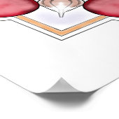 Jüdisches Glück - Granatapfel, Hamsa, Knoblauch Poster (Ecke)