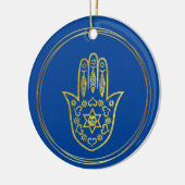 Jüdisches Gold Hamsa Weihnachtsschmuck (Links)