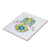 Jüdisches Hamsa Fliese (Seite)