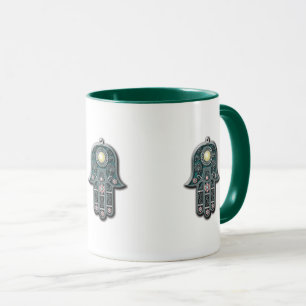 jüdisches, historisches Mädchen mit Anhängern d Tasse