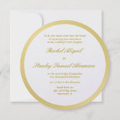 Jüdisches Hochzeitsfest - Einladung in Gold und El (Rückseite)