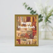 jüdisches Jahrgangsbild Feiertagspostkarte (Stehend Vorderseite)