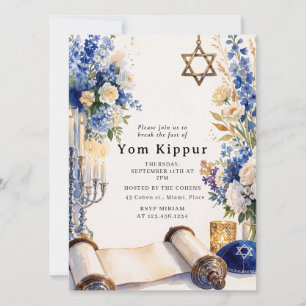 Jüdisches Jom-Kippur-Break-The-Fast-Dinnerparty Einladung