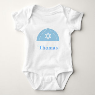 Jüdisches Kippah personifizieren Baby Strampler