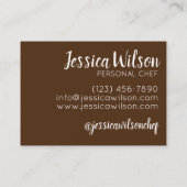 Jüdisches Kugel-Junge Noodle Casserole Visitenkarte (Rückseite)