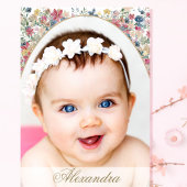 Jüdisches Mädchen Blume Foto Einladung