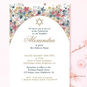 Jüdisches Mädchen Blume Foto Einladung