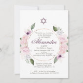 Jüdisches Mädchen, das den Star von David Pink Ros Einladung (Vorderseite)