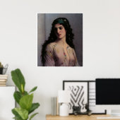 Jüdisches Mädchen in Tanger, Charles Landelle Poster (Heimbüro)