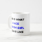 jüdisches Mädchen Kaffeetasse (Vorderseite Links)