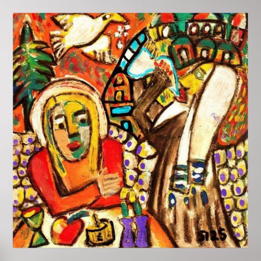 Jüdisches Neujahr mit Shofar Poster (Vorne)