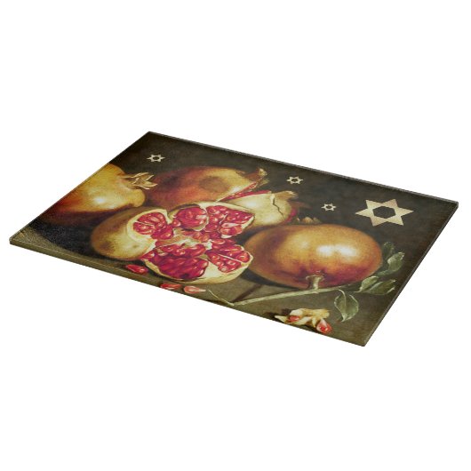 Jüdisches Neujahr | Rosh Hashanah Challah Board Schneidebrett (Ecke)