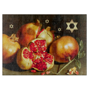 Jüdisches Neujahr Rosh Hashanah Challah Board Schneidebrett