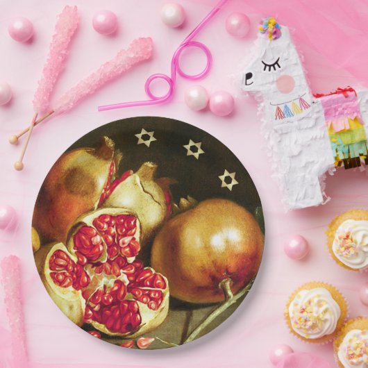 Jüdisches Neujahr | Rosh Hashanah Fine Art Pappteller (Party)