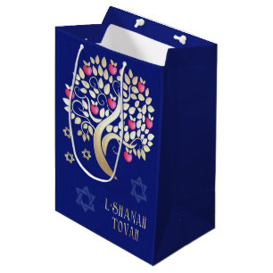 Jüdisches Neujahr  Rosh Hashanah Geschenktaschen Mittlere Geschenktüte