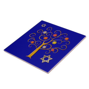Jüdisches Neujahr   Rosh Hashanah Gift Tiles Fliese
