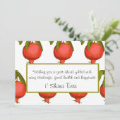 Jüdisches Neujahr Rosh Hashanah Gruß Feiertagskarte (Stehend Vorderseite)