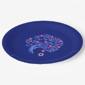 Jüdisches Neujahr | Rosh Hashanah Paper Tellers Pappteller (Schrägansicht)