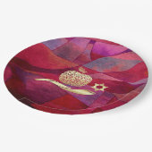 Jüdisches Neujahr | Rosh Hashanah Pappteller (Schrägansicht)