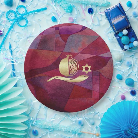 Jüdisches Neujahr | Rosh Hashanah Pappteller (Party)