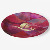 Jüdisches Neujahr | Rosh Hashanah Pappteller (Schrägansicht)