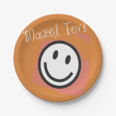 Jüdisches Party Decoration Mazel Tov Paper Teller (Vorderseite)