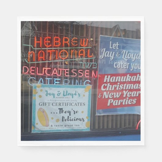 Jüdisches Party Dekoration-Napkins-jüdisches Deli Serviette (Vorderseite)