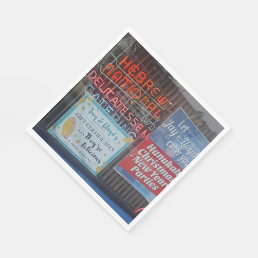 Jüdisches Party Dekoration-Napkins-jüdisches Deli Serviette (Ecke)