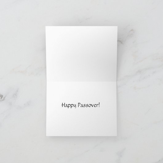 Jüdisches Passahfest pesach Karte (Innenseite)