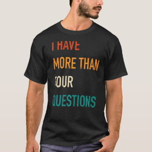 Jüdisches Pessach Seder Ich habe mehr als vier Que T-Shirt